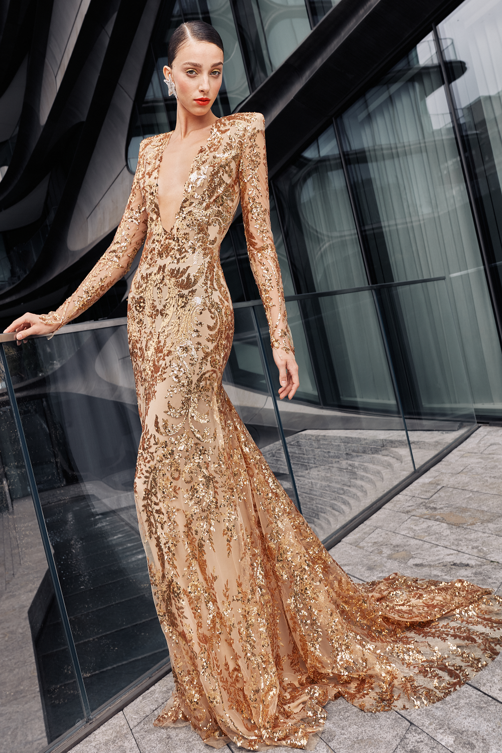 Gold Gown for Wedding